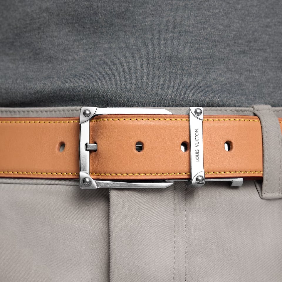 Lv Corner Pin Trunk 35mm Reversible Belt M4673U view 4