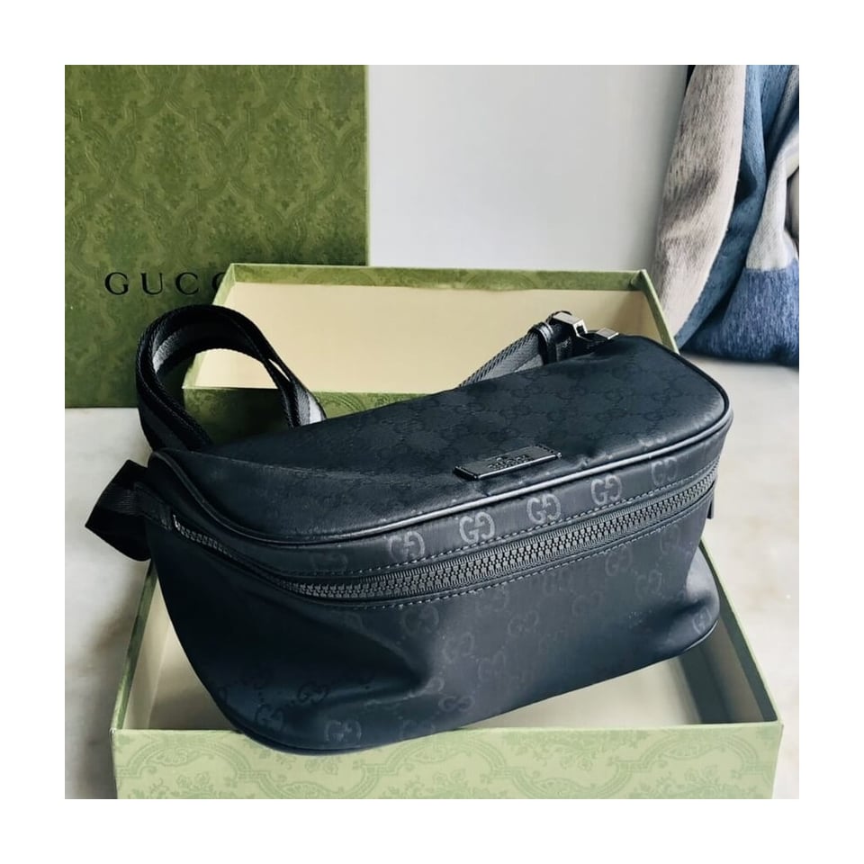 Gucci GG Guccissima Nylon Waist Crossbody Bag view 7