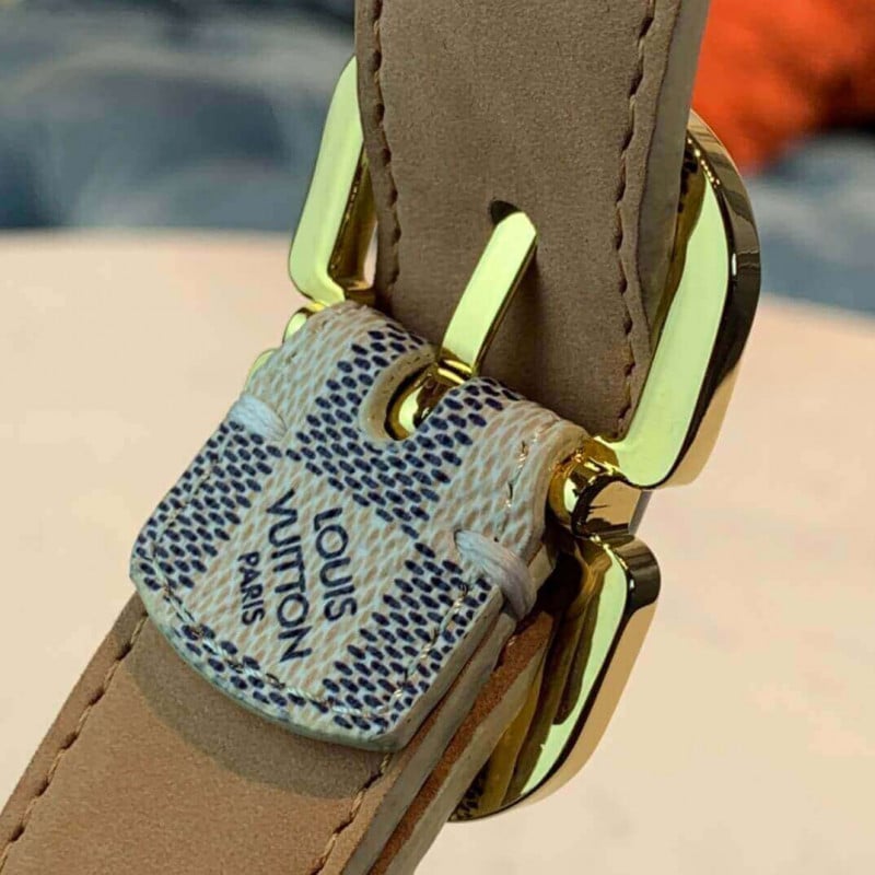 Louis Vuitton Mini Damier Azur Belt 25mm M9782X view 11
