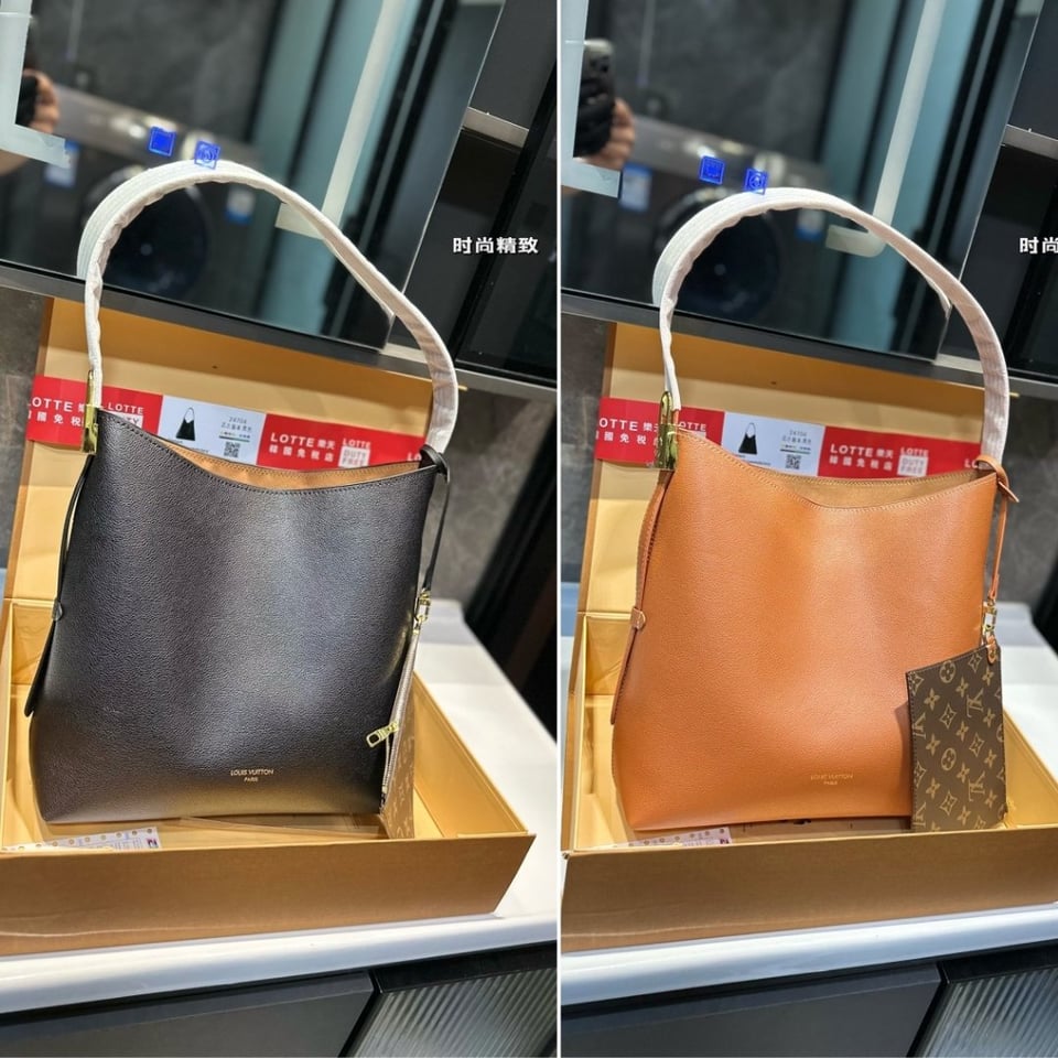 Louis Vuitton Low Key Hobo Bag With Gold Hardware In Cognac 43Cm M24974 view 4