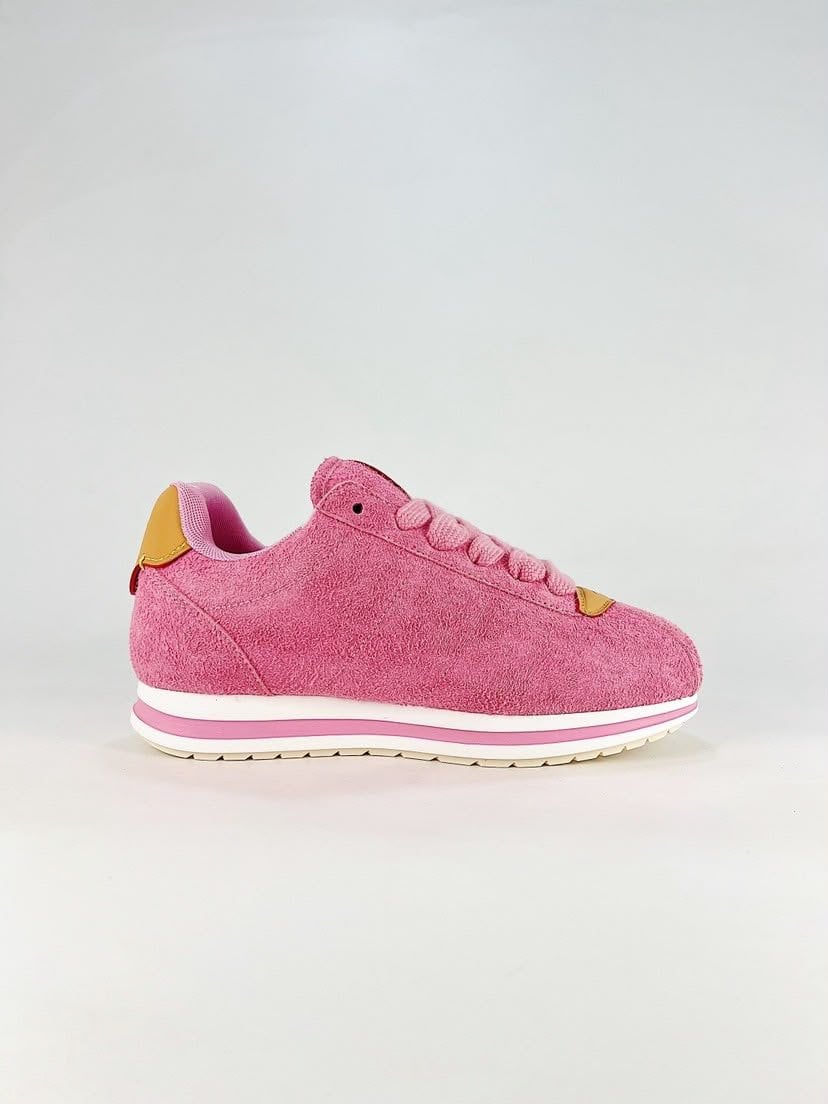 Louis Vuitton Buttersoft Sneakers Pink Color Suede Calfskin 1AKDF8 view 5