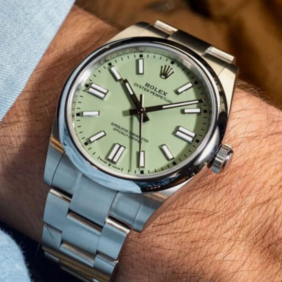[Superclone] Rolex Oyster Perpetual 41mm Pistachio Dial Oyster 134300 view 7