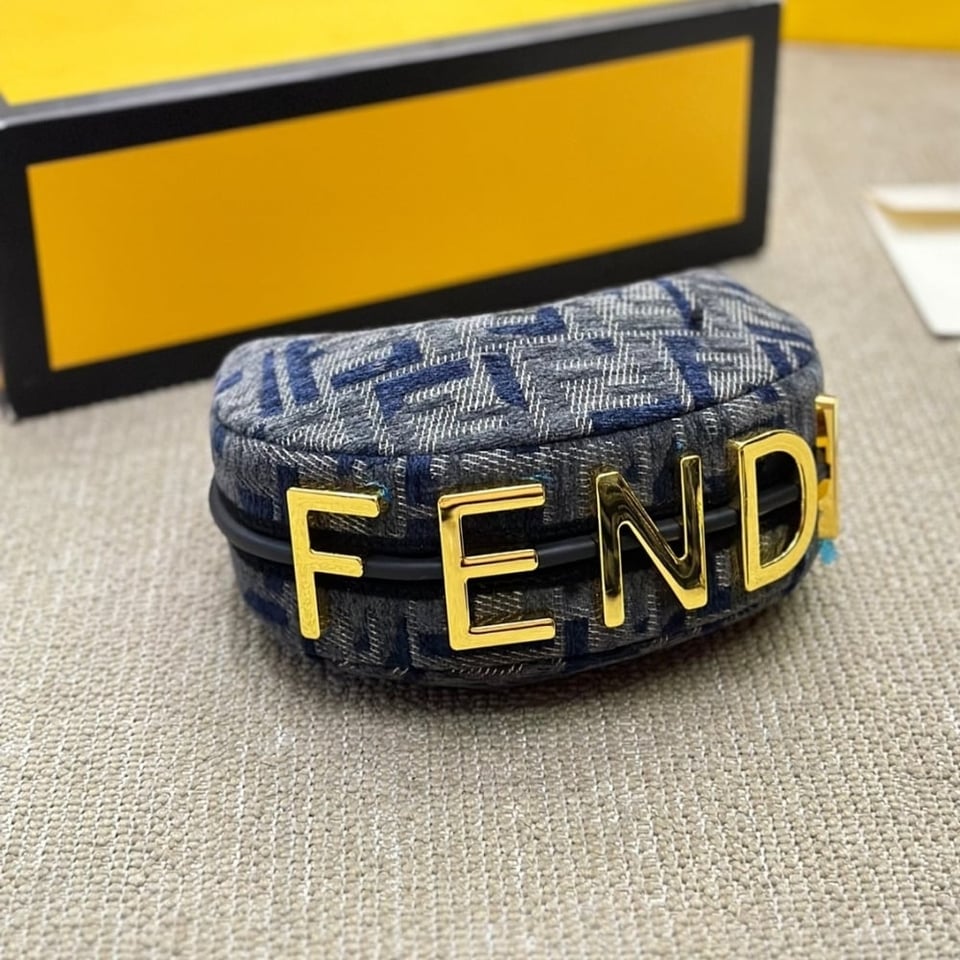 Fendi Fendigraphy Mini Blue Chenille Mini Bag 18Cm view 4