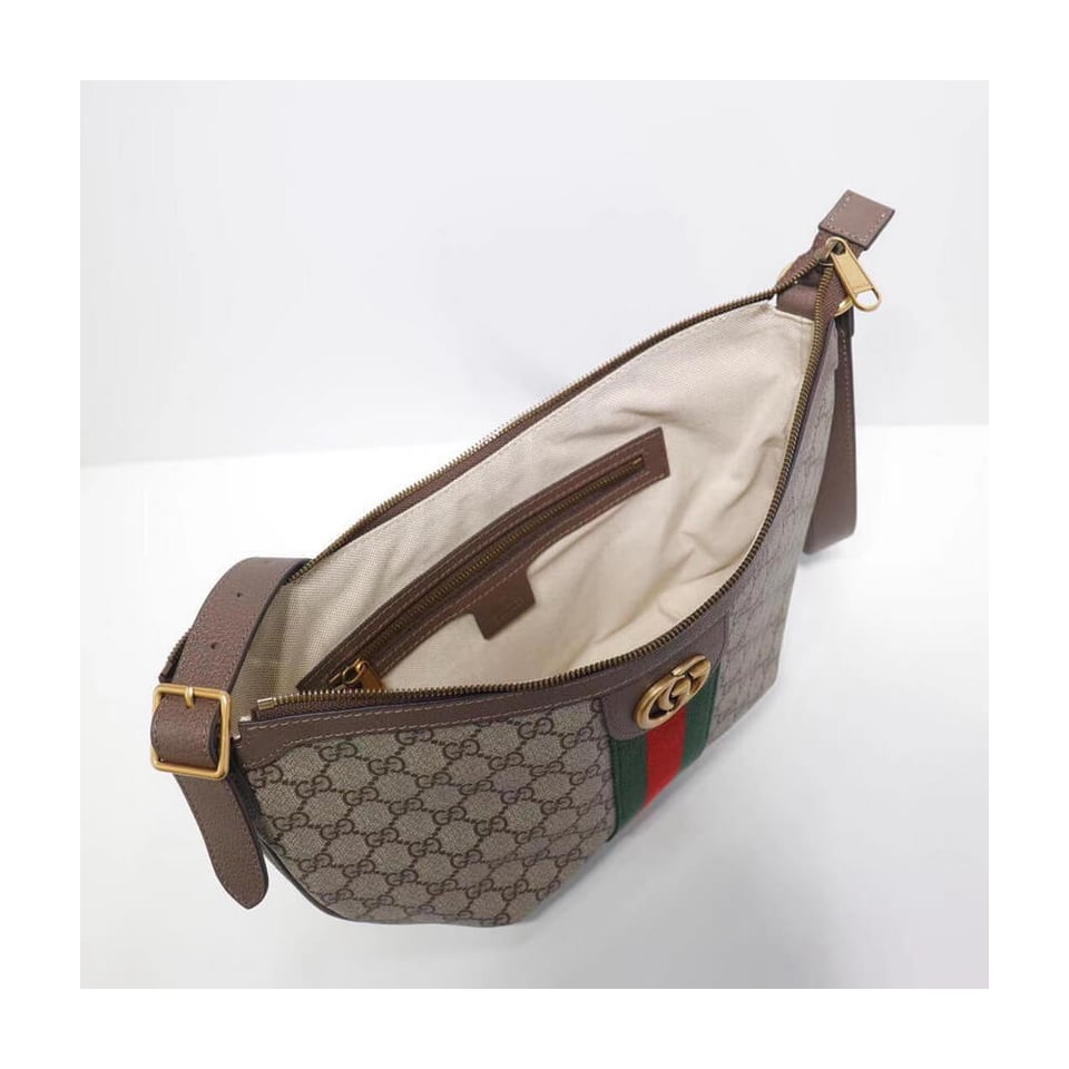 Gucci Ophidia GG Small Shoulder Bag Brown view 8