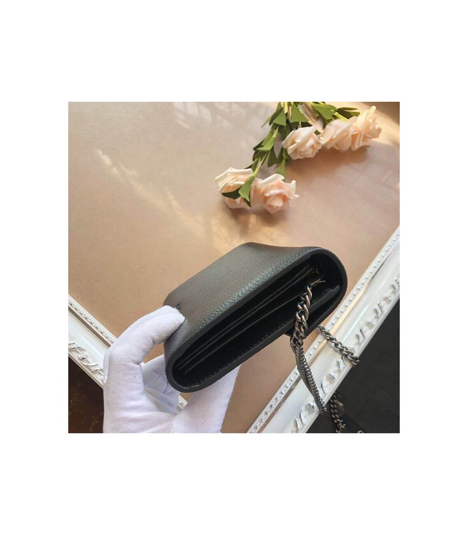 Gucci Dionysus Black Leather Mini Chain Bag view 9