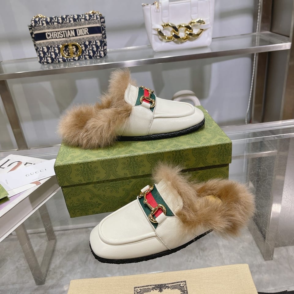 Gucci Men’S Slipper With Horsebit White view 3