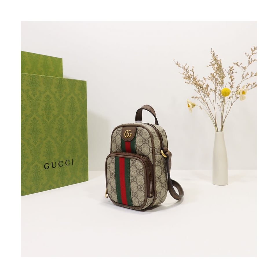Gucci Ophidia Mini Bag Coffee view 5
