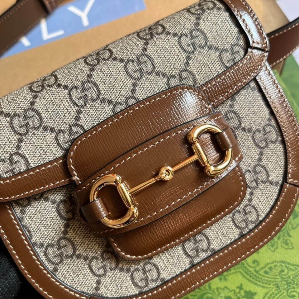 Gucci GG Supreme Horsebit 1955 Rounded Belt Bag view 8