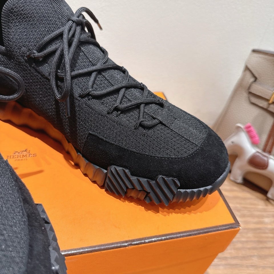 Hermès Day Sneaker Black- Shoes for Men view 8