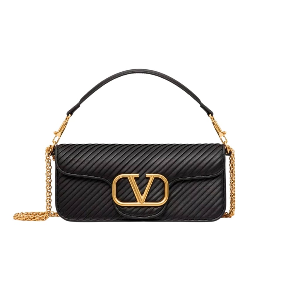 Valentino Garavani Locò Shoulder Bag In Black 27Cm 5W2B0K30Szg 0No view 2