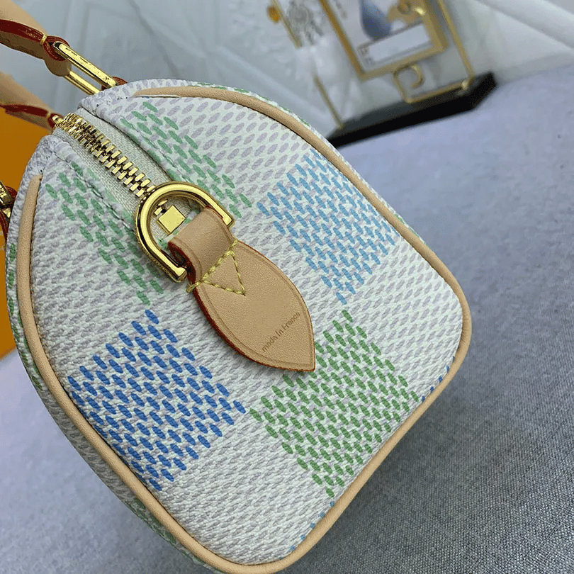 Louis Vuitton Speedy Bandoulière Damier Canvas Pistachio 20Cm N40515 view 7