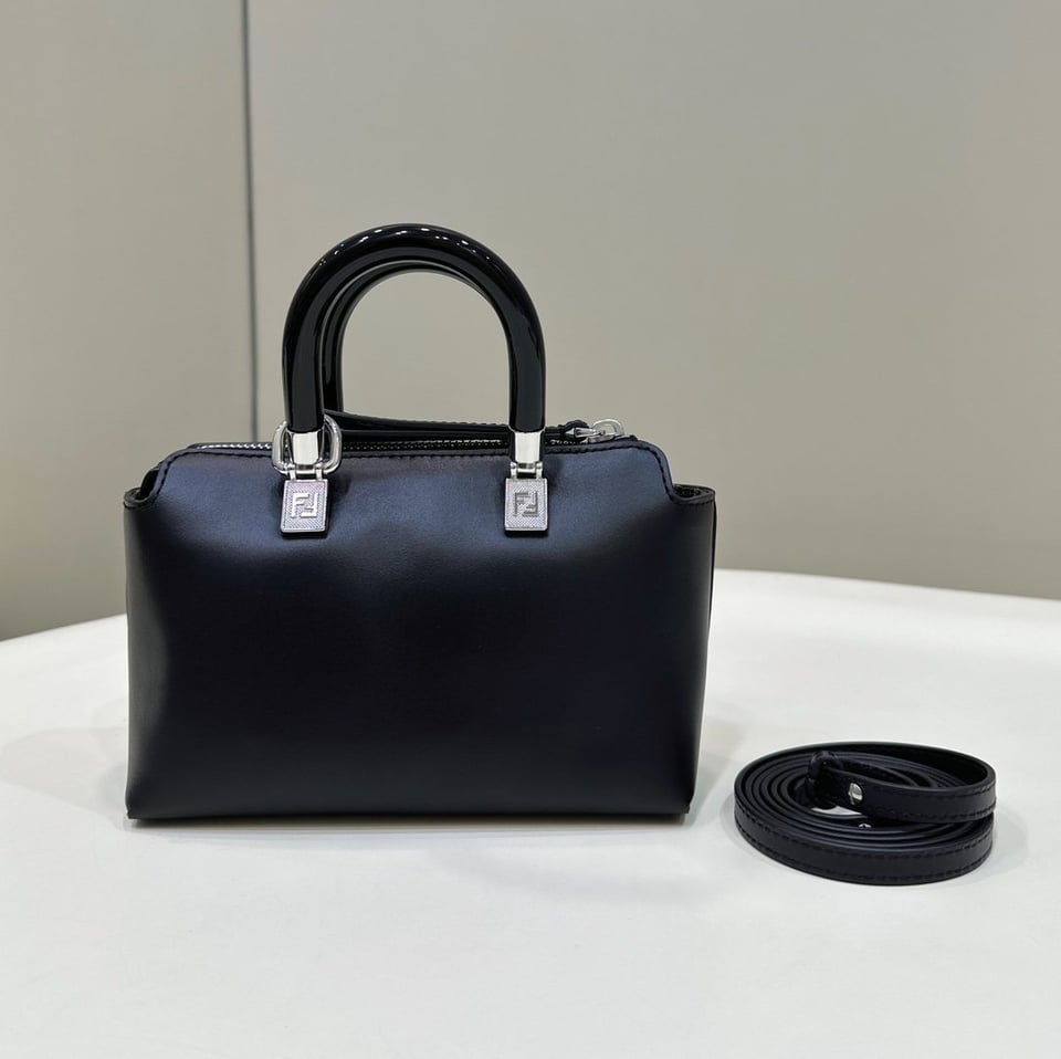 Fendi By The Way Leather Mini Bag Black 18cm view 5