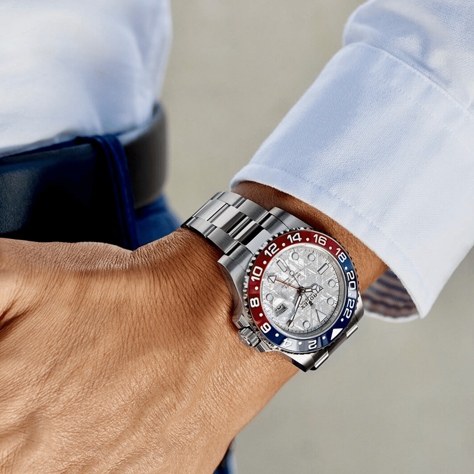 Rolex GMT-Master II 40mm Meteorite Dial 126719BLRO “Superman” view 3