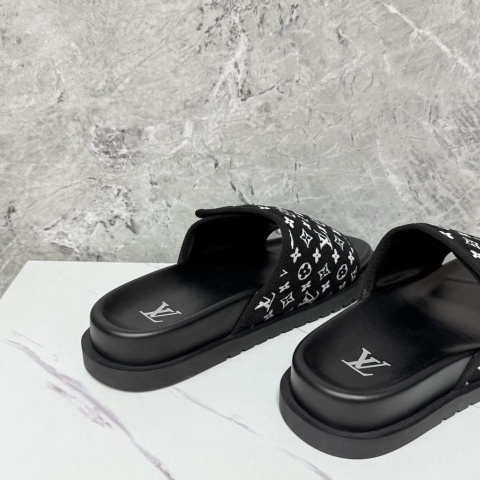 Louis Vuitton Miami Mule Mini Monogram Fabric Black 1Abftr view 5