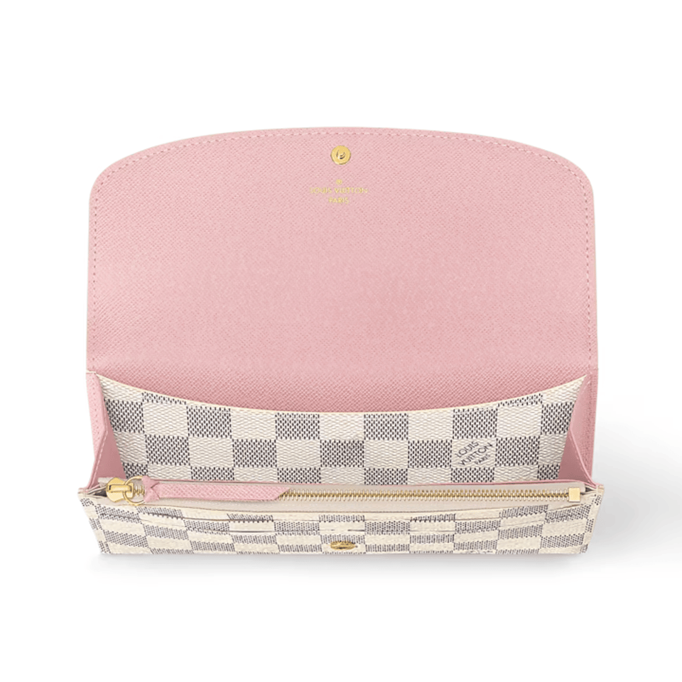 Louis Vuitton Damier Azur Emilie Wallet For Women 19cm N41625 view 4