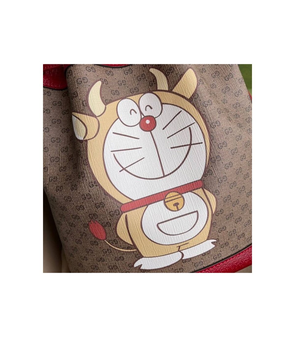 Doraemon x Gucci Small Bucket Bag view 8
