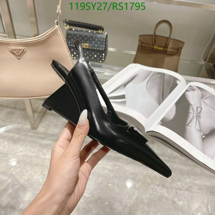 Prada Brushed Leather Slingback Pumps Black 1I885M055F0002Fa065 view 3