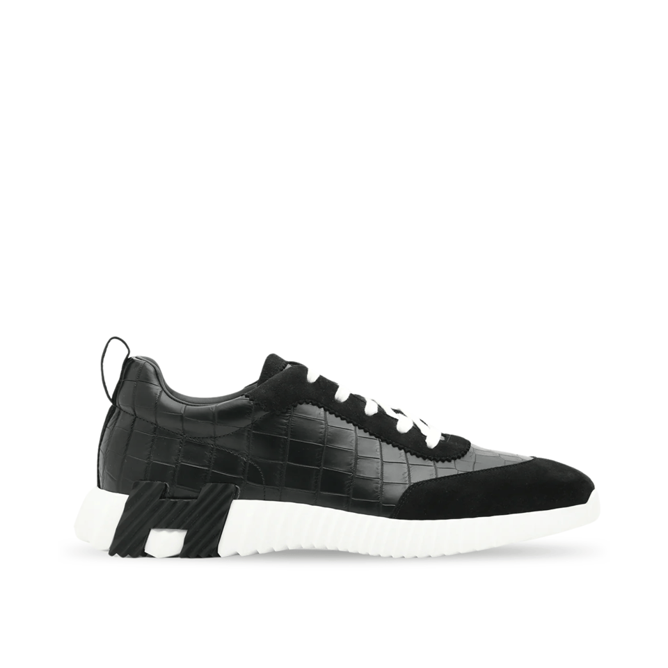 Hermès Day Sneaker Black Crocodile Leather for Men view 2