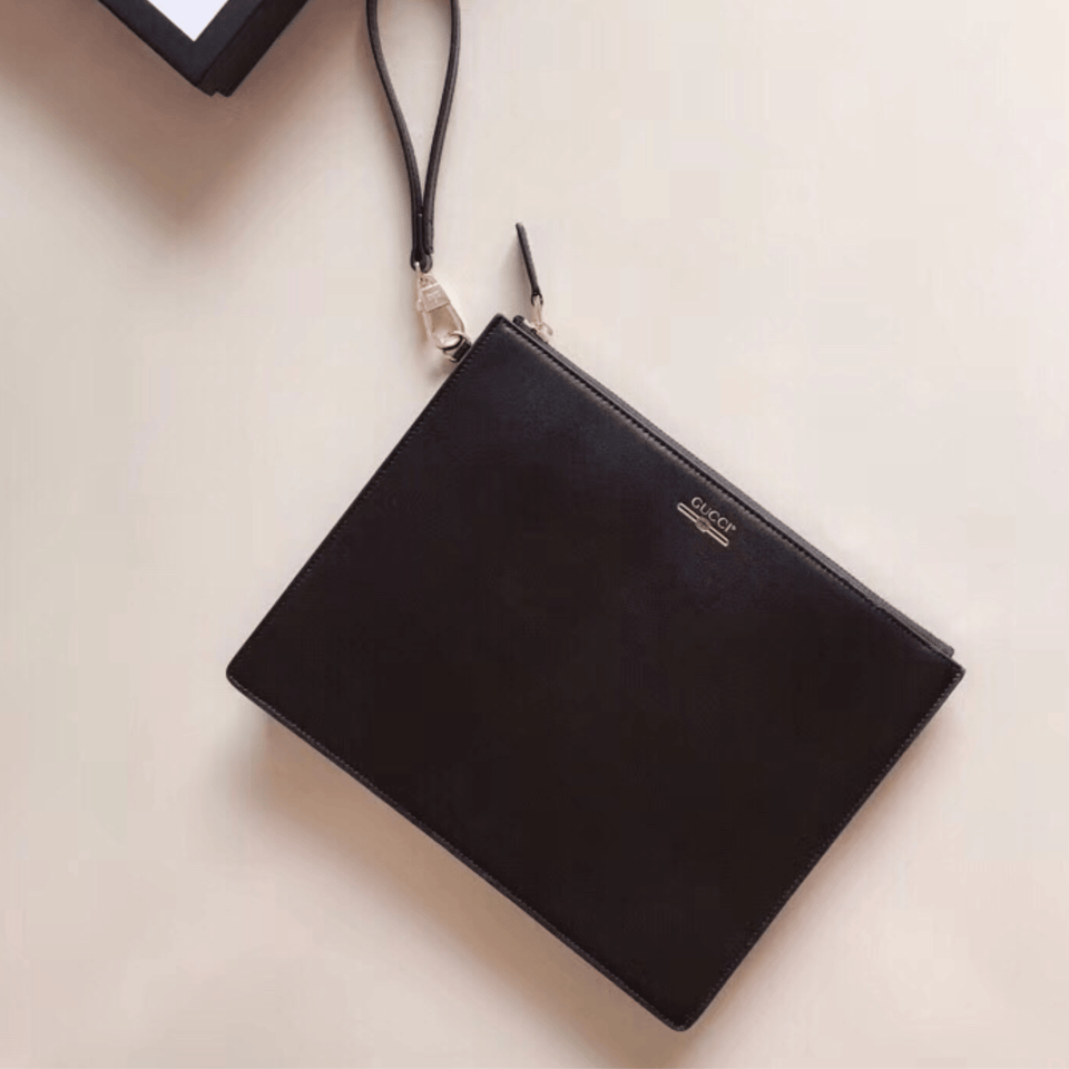 Gucci Marmont Pouch Black 12in/30cm For Men view 5