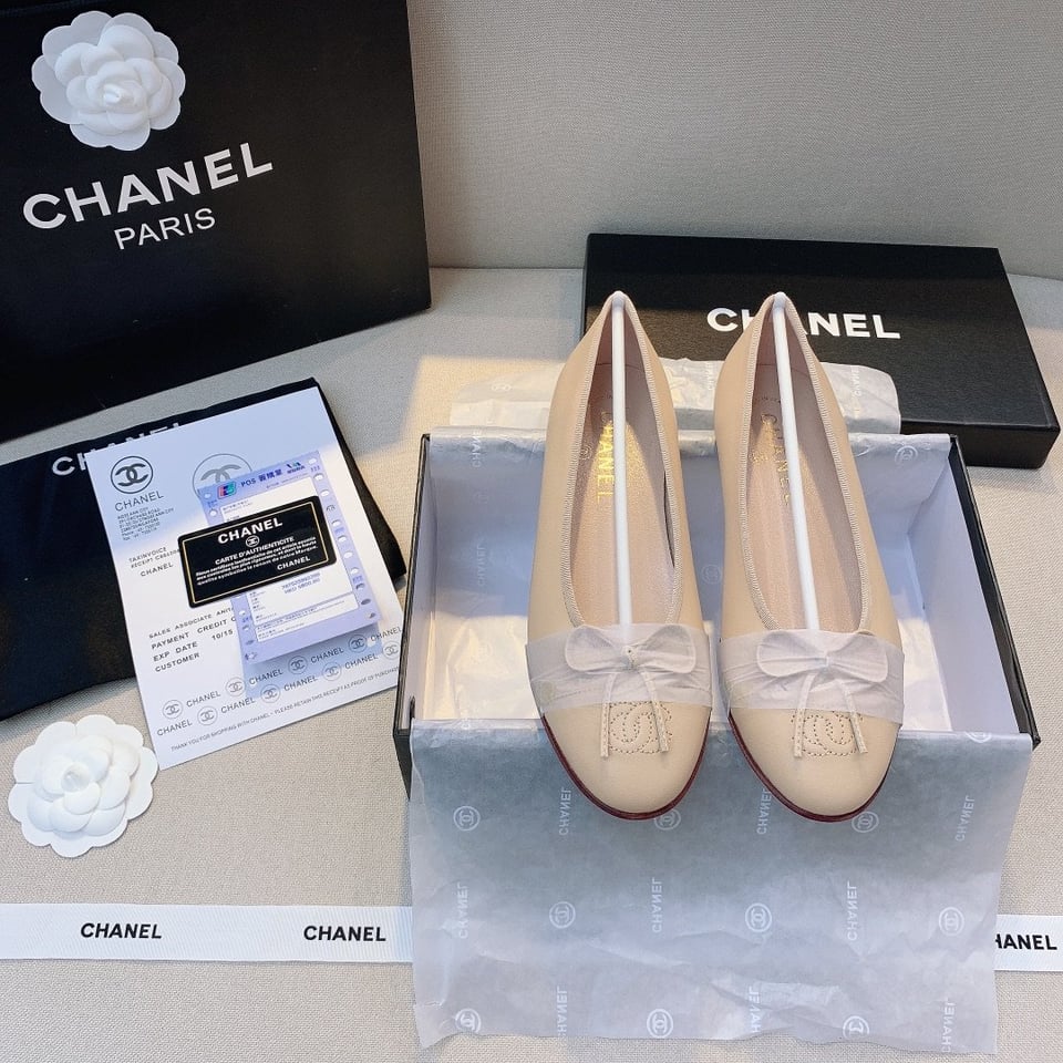 Chanel Classic Ballet Ivory Women’S Sandals view 4