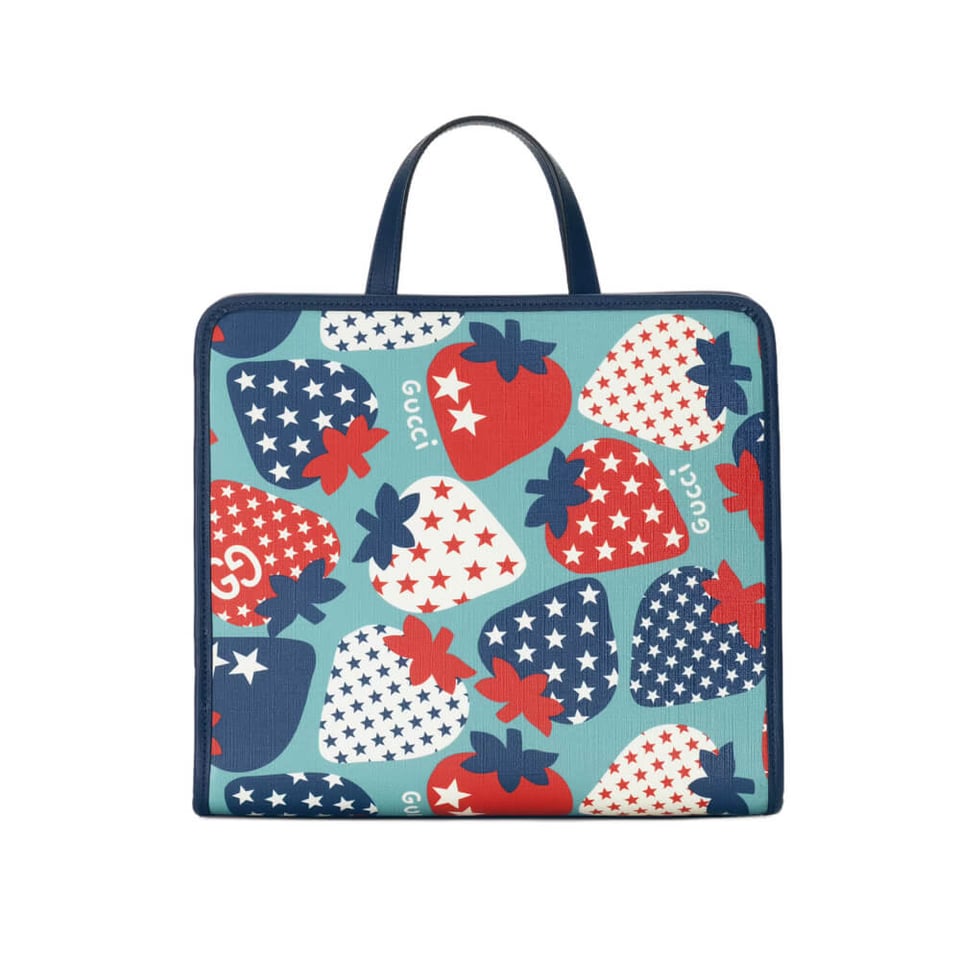 Gucci Strawberry Star Tote Bag view 2