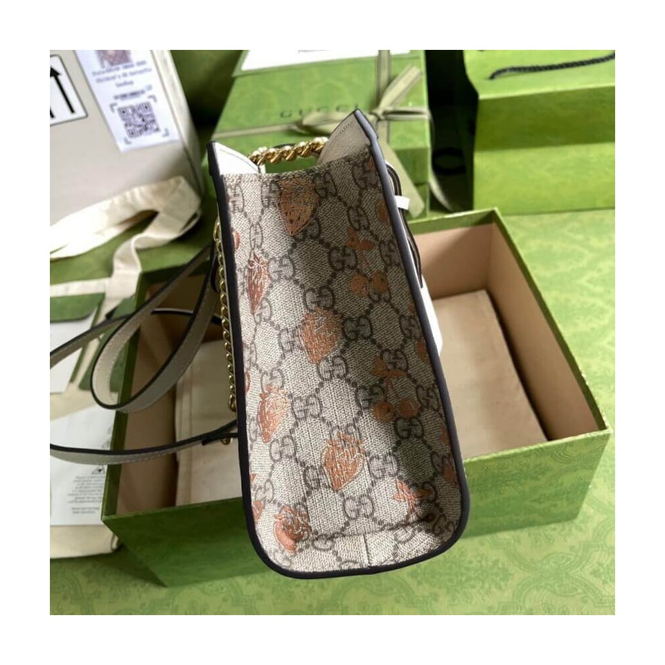 Gucci Padlock Small Berry Tote Bag view 7