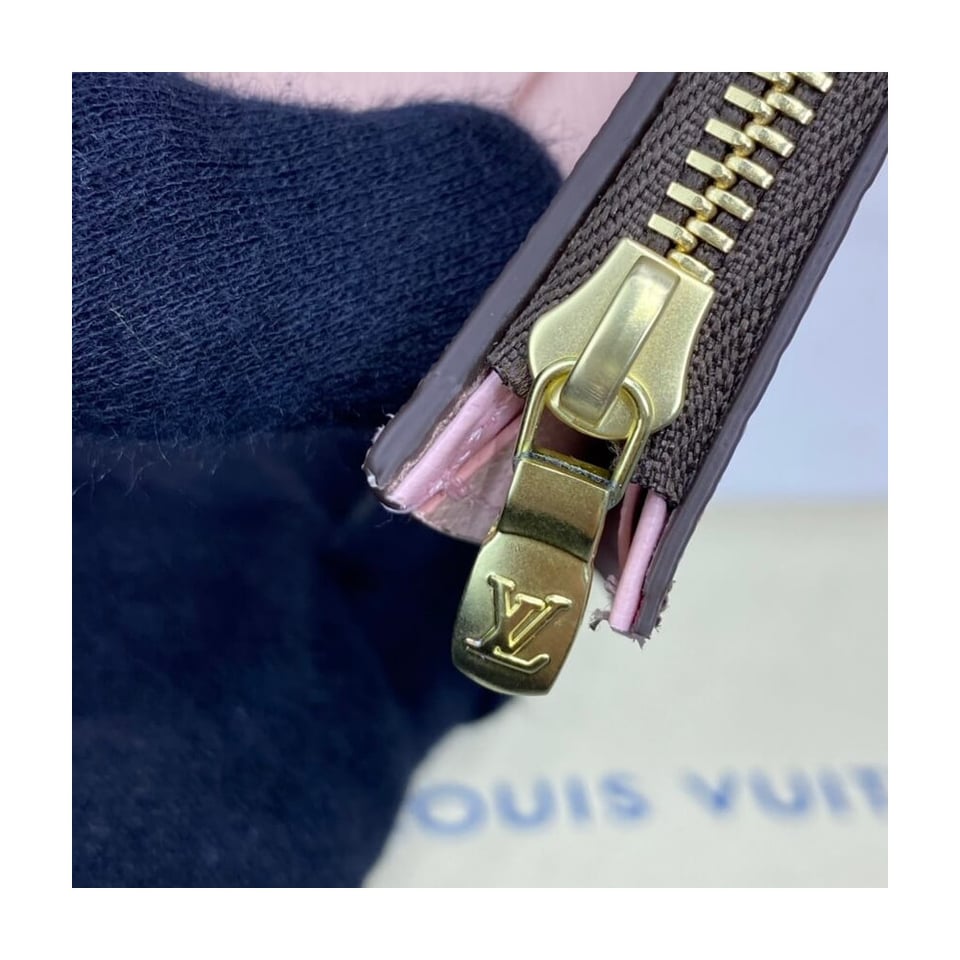 Louis Vuitton Damier Ebene Zoe Wallet Pink view 8