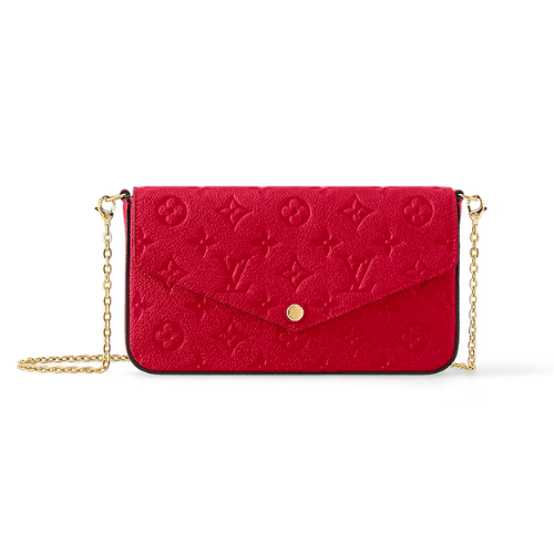 Louis Vuitton Felicie Pochette Bag Scarlett Red 21Cm view 2