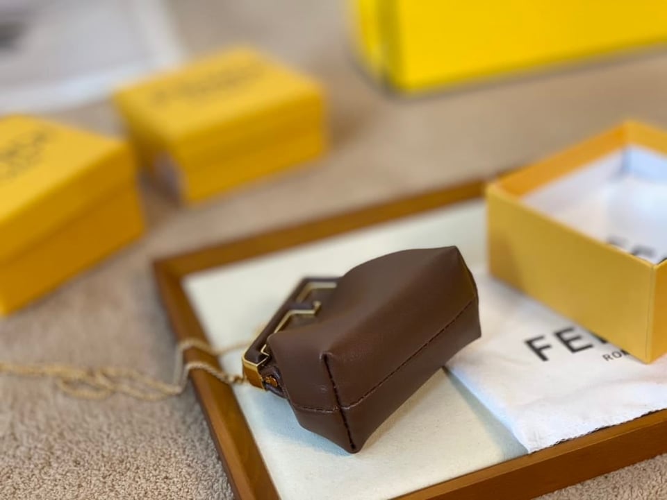 Fendi Nano Fendi First Charm Brown 9Cm 7As051Abvef12G2 view 3