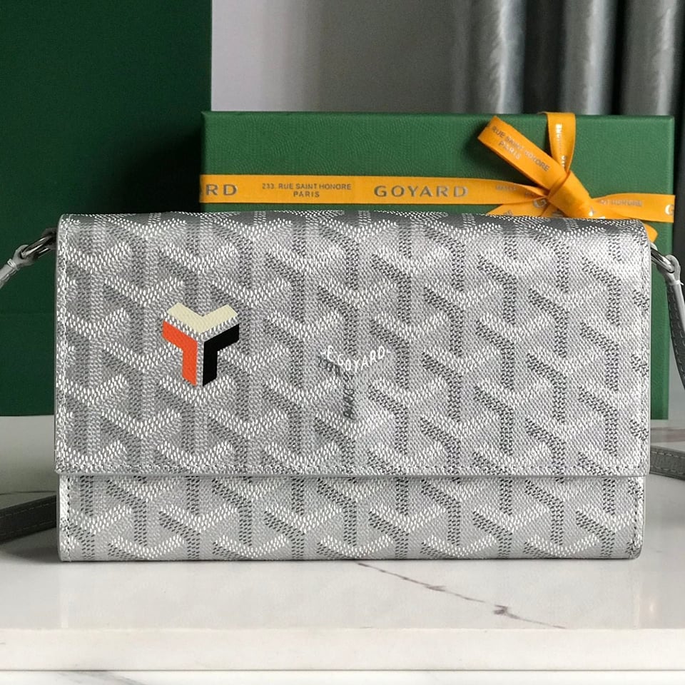 Goyard Varenne Continental Wallet 19 Cm Gray Goyardine Canvas view 2