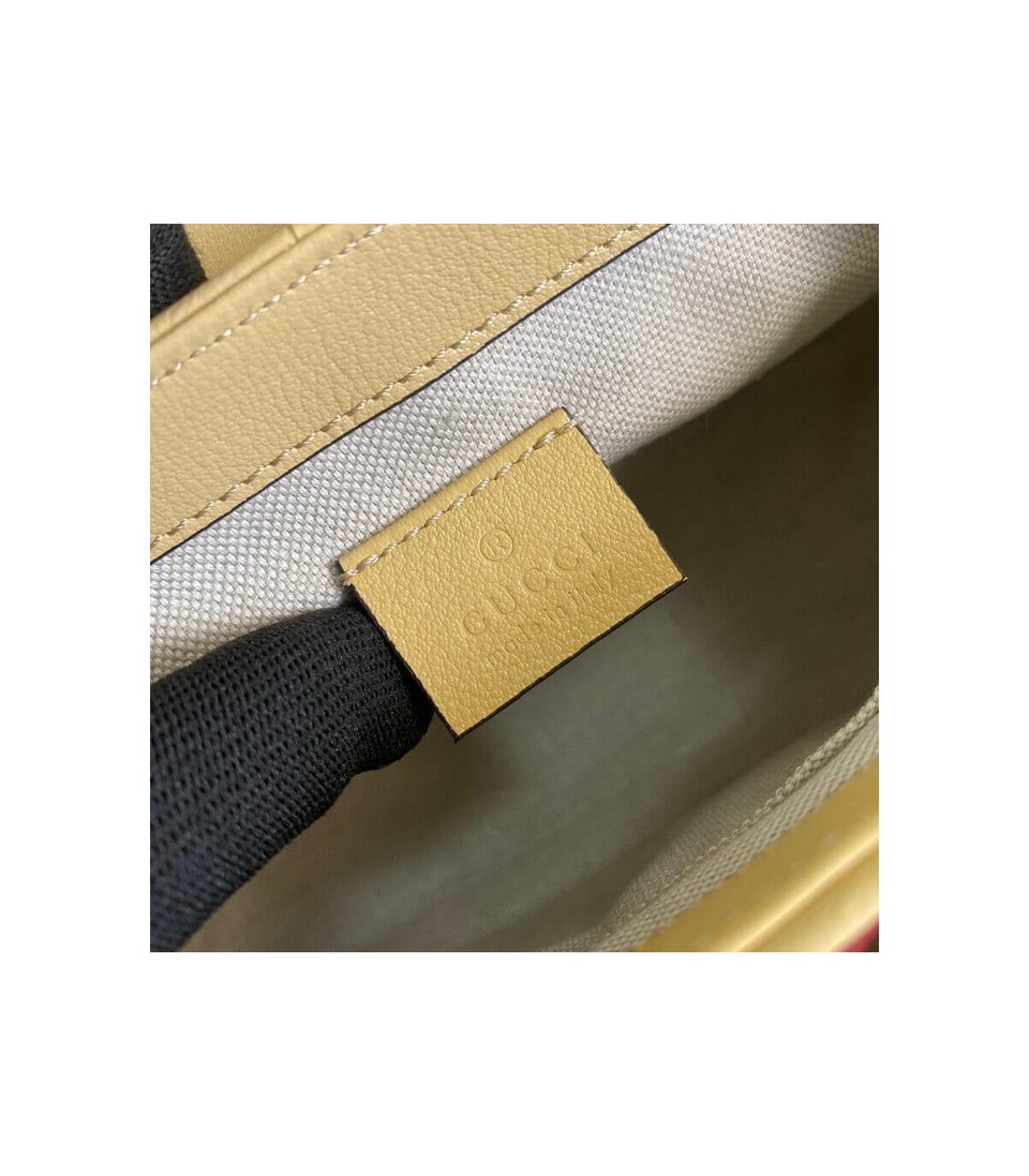 Gucci GG Marmont Mini Bag Blue and Red Leather view 11