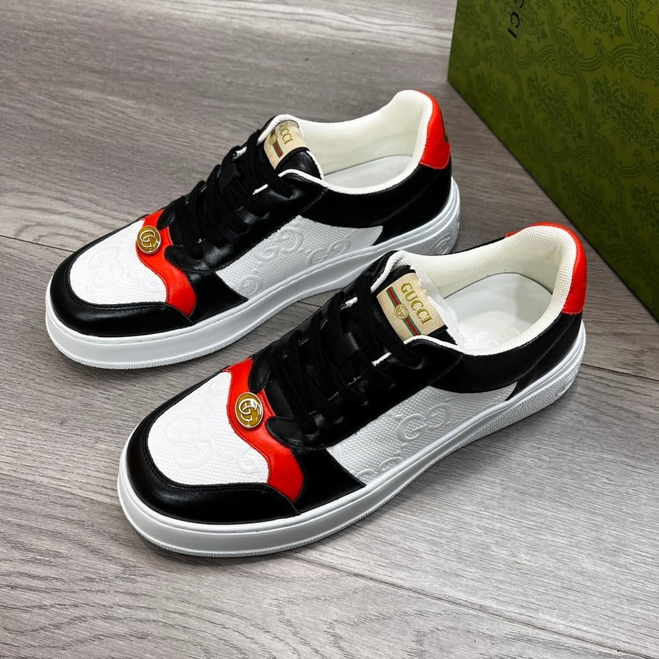 Gucci Screener Sneaker Black Orange view 8