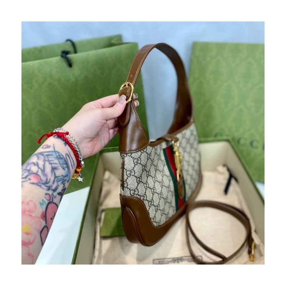 Gucci Jackie 1961 Small Shoulder Bag GG Supreme Canvas 28cm view 7