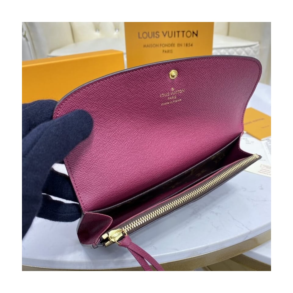 Louis Vuitton Monogram Canvas Emilie Wallet Fuchsia view 9
