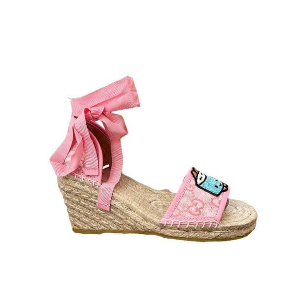 Gucci Women’S Gg Espadrille With Patch Pink view 2