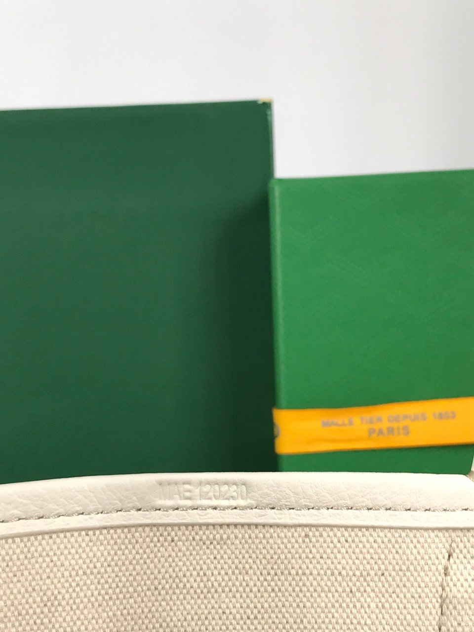 Goyard Small Belharra 24 Cm White Goyardine Canvas And Lambskin view 9