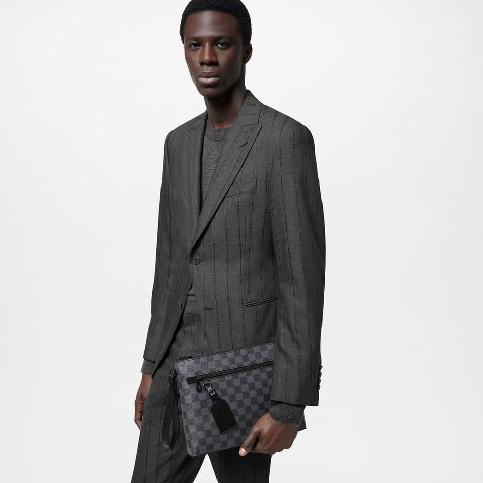 Louis Vuitton Takeoff Bag Damier Black 30Cm N40505 For Men view 3