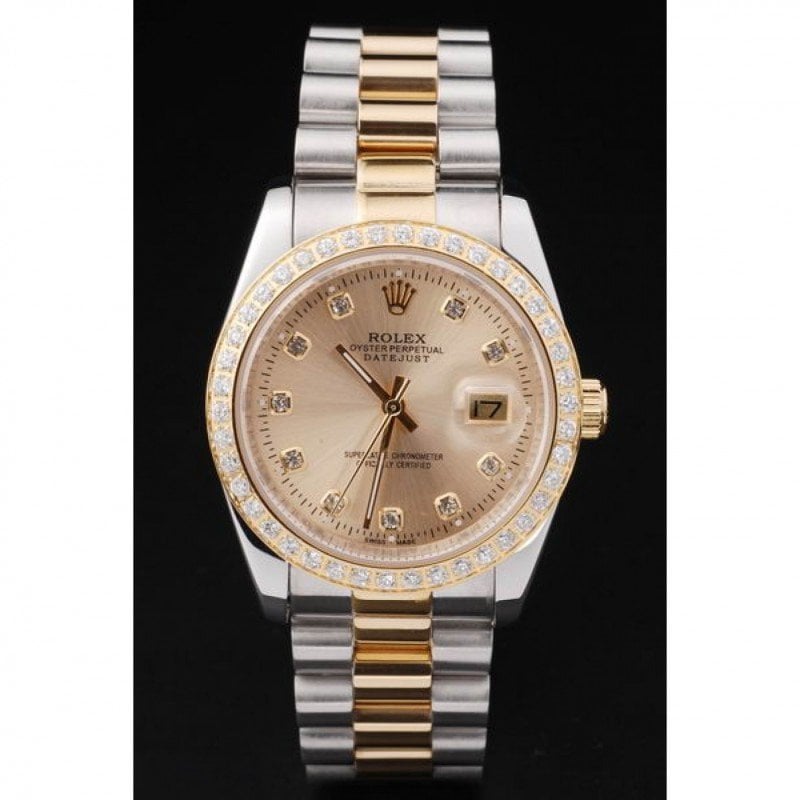 Rolex Datejust 36mm Gold Dial SRL40 view 3