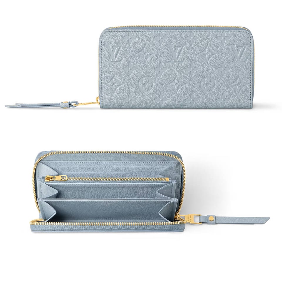 Louis Vuitton Monogram Empreinte Zippy Wallet Blue Hour view 2