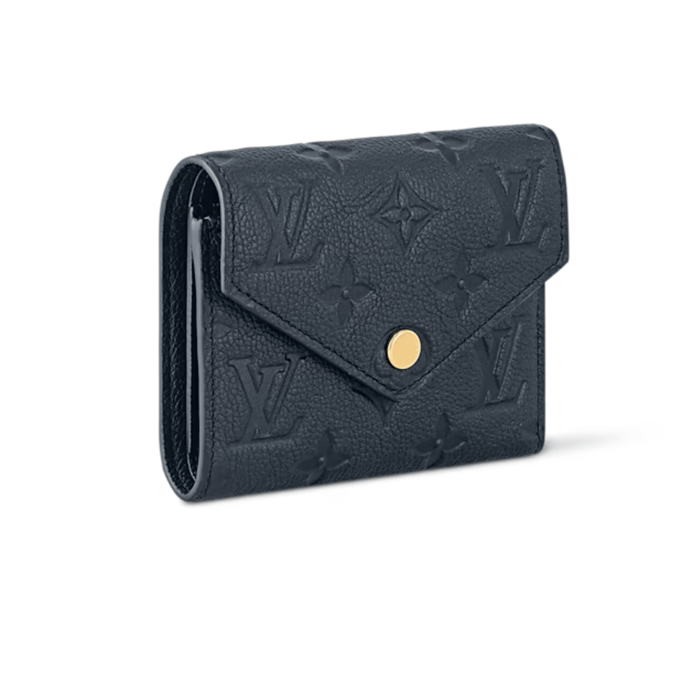 Louis Vuitton Navy Victorine Wallet For Women 12cm M83590 view 3