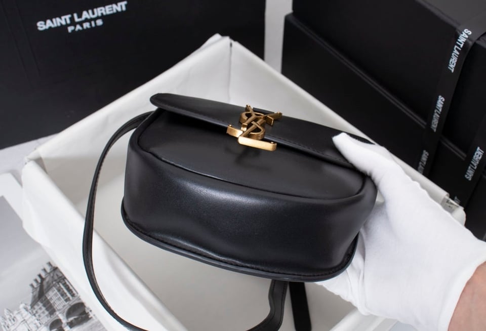 Saint Laurent Kaia Small Smooth Leather Black view 3