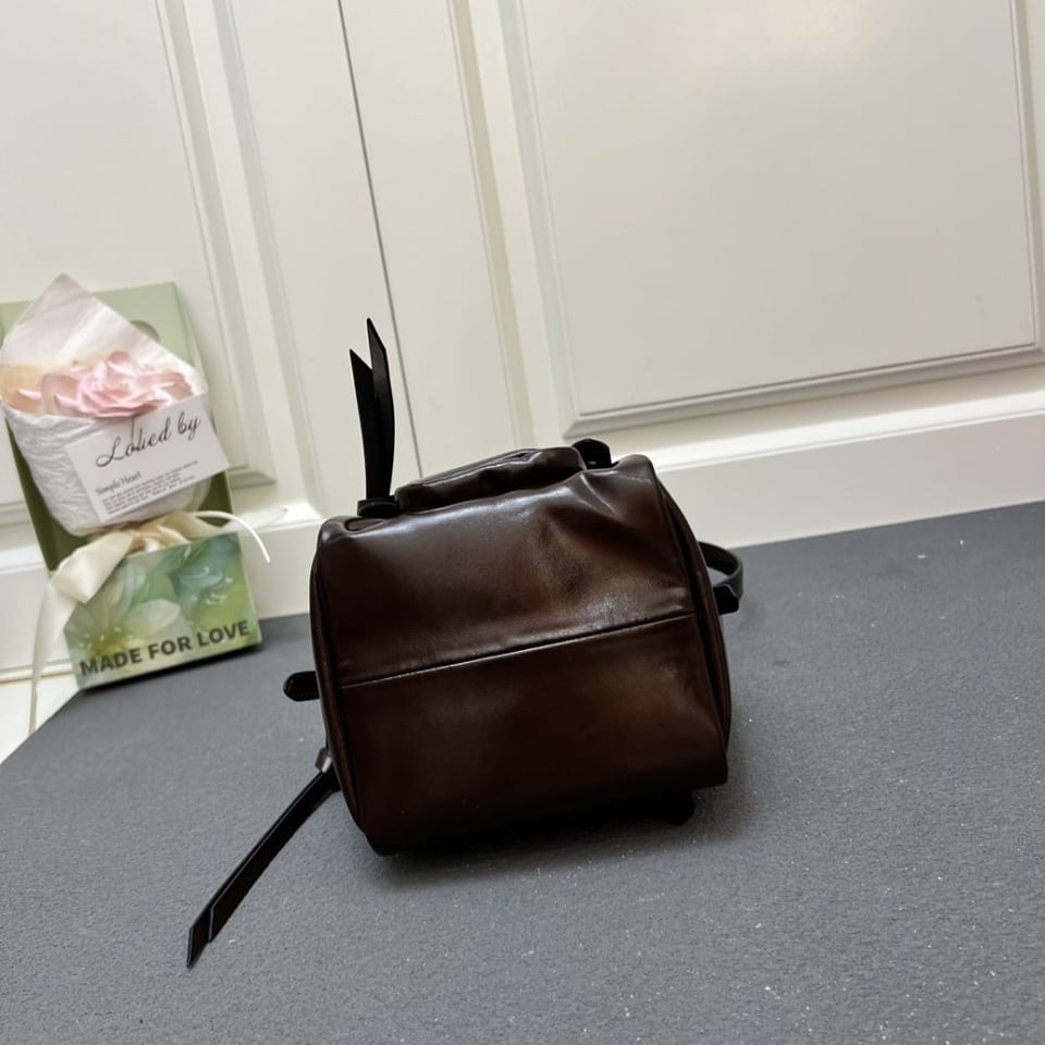 Prada Dangle Top Handle Mini Bag Brown 14Cm view 6