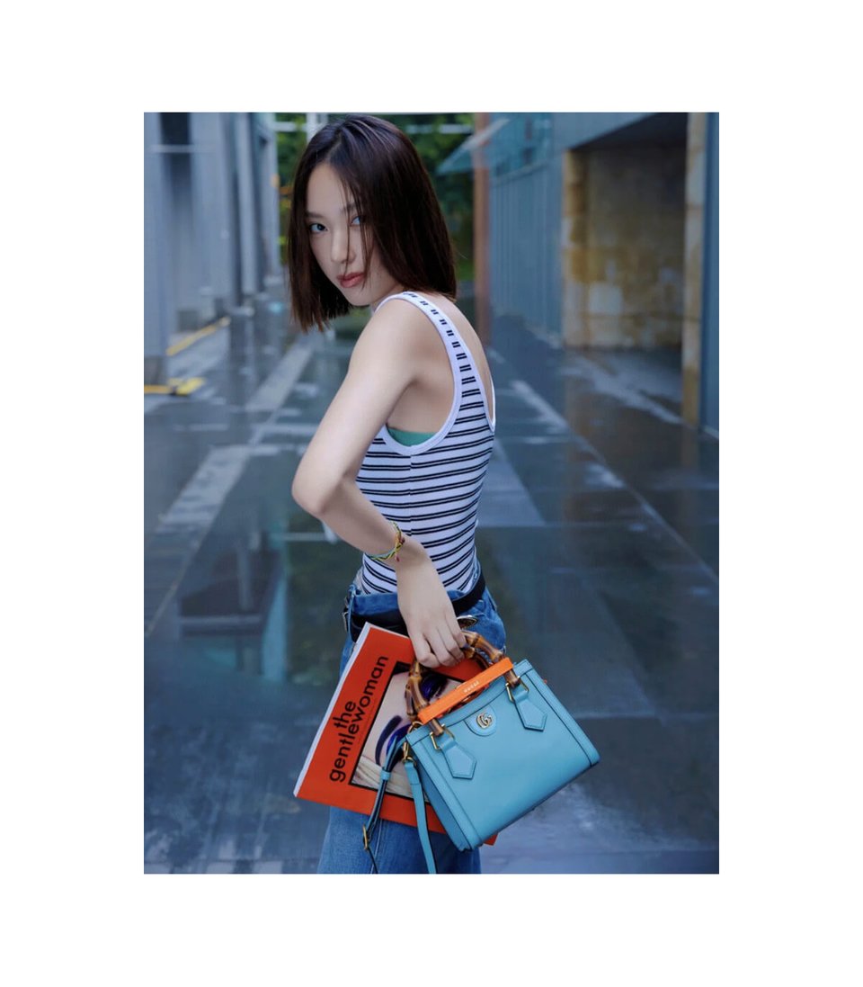 Gucci Diana Mini Tote Bag Light Blue view 9