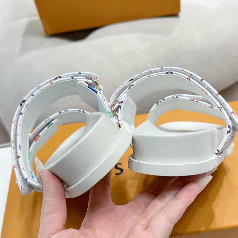 Louis Vuitton X Takashi Murakami Bom Dia Flat Comfort Mule White 1Agxtv view 7