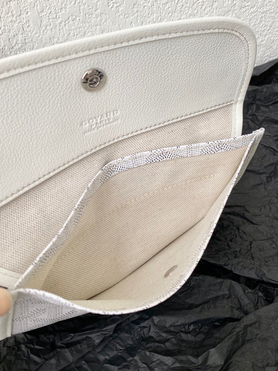 Goyard Saint Louis Gm 40Cm White Canvas view 9