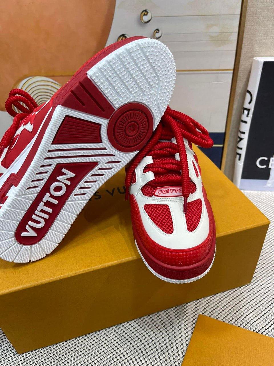 Louis Vuitton Lv Skate Sneaker Red view 9