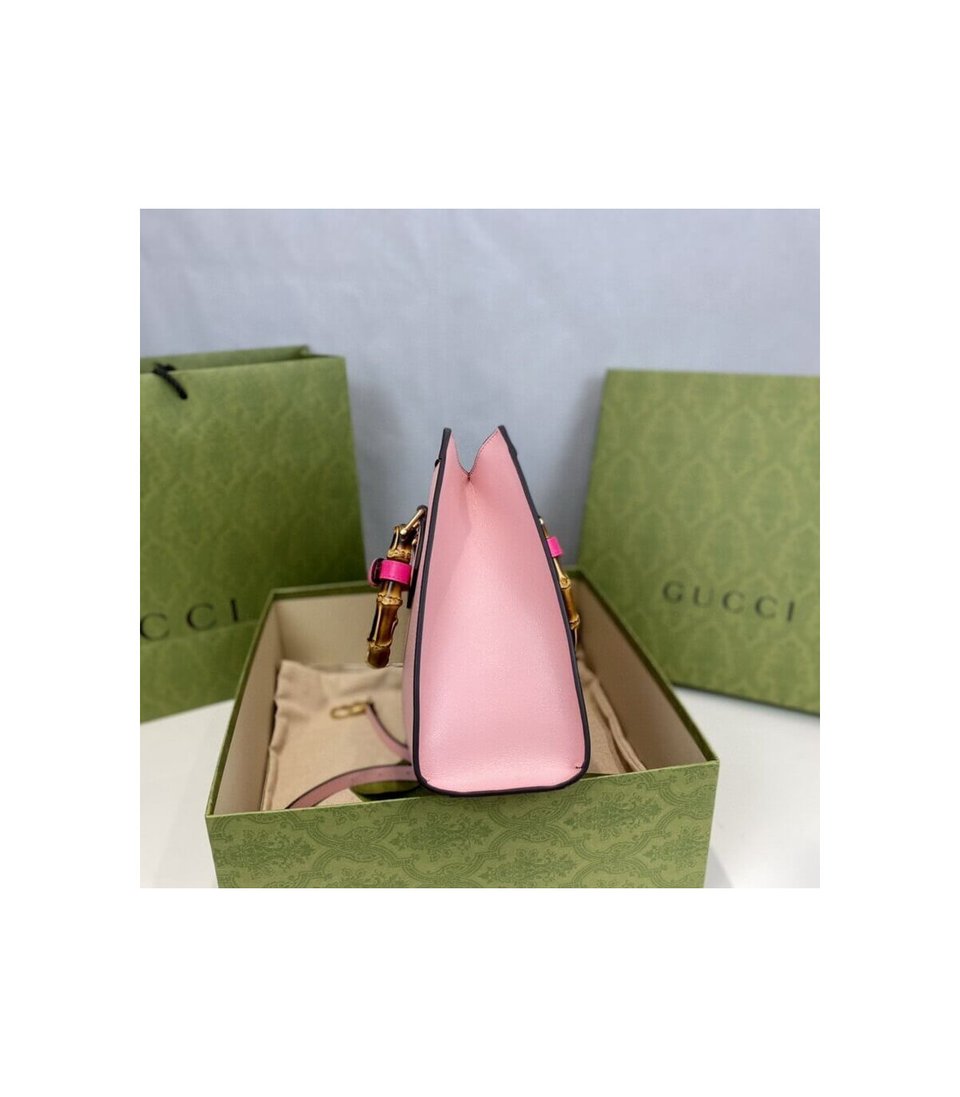 Gucci Diana Small Tote Bag Pink view 8