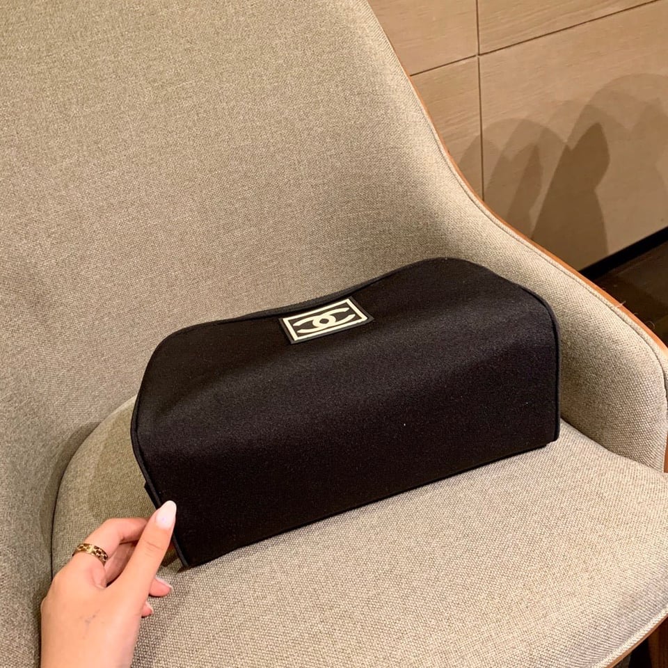 Chanel Sport Line Clutch Bag 26 Black Canvas view 7
