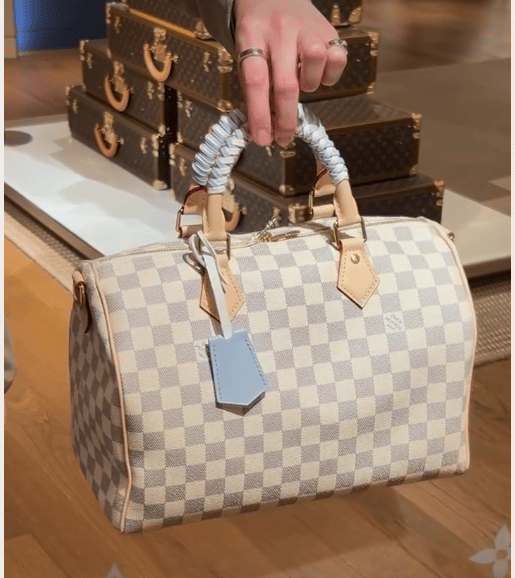 Louis Vuitton Speedy 30 Soft Damier Azur Canvas N40908 view 10