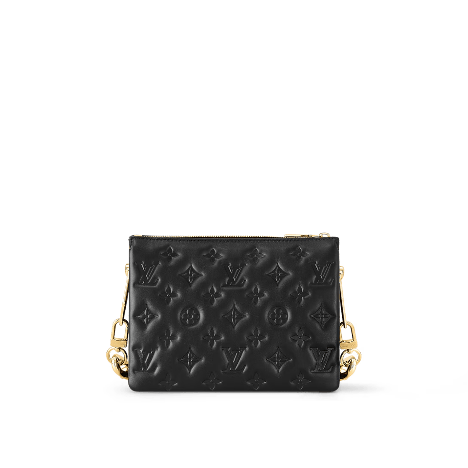 Louis Vuitton Coussin BB 22cm/8.7in Monogram Empreinte Leather Black M21259 – Women view 3